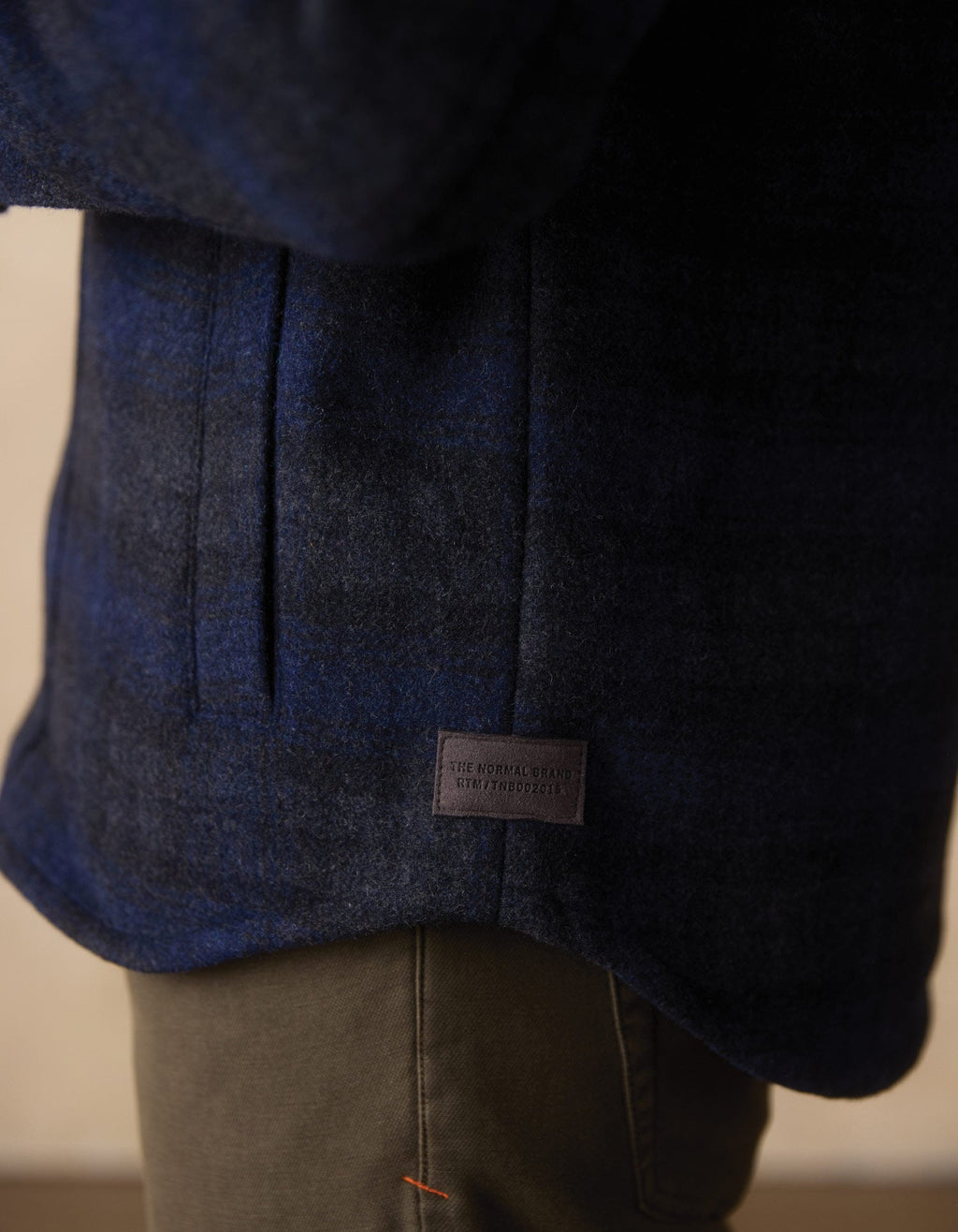 Brightside Flannel Lined Workwear Jacket in Navy Plaid